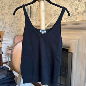 525 America Black V-Neck Knit Top